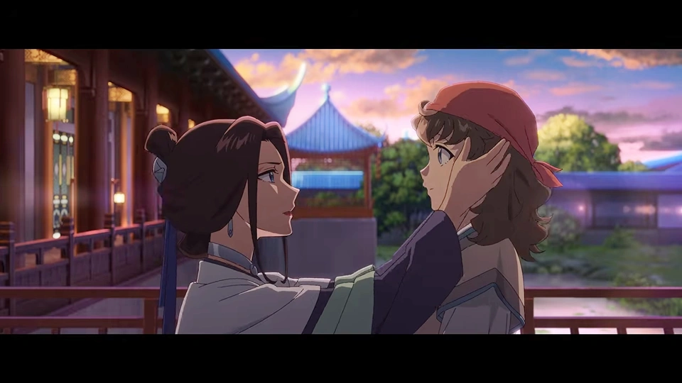 Jinshi and Maomao Sunset Encounter - The Apothecary Diaries Movie