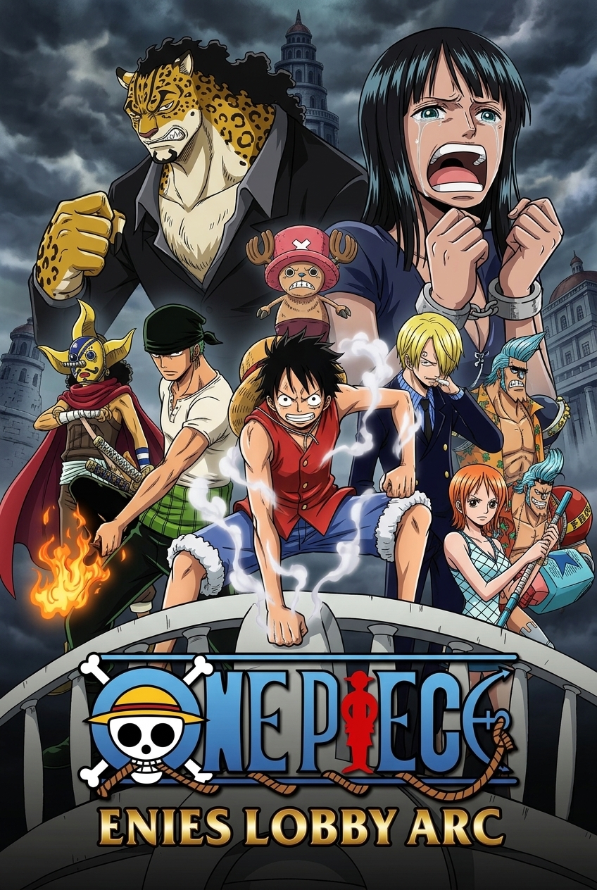 One Piece Enies Lobby Arc poster